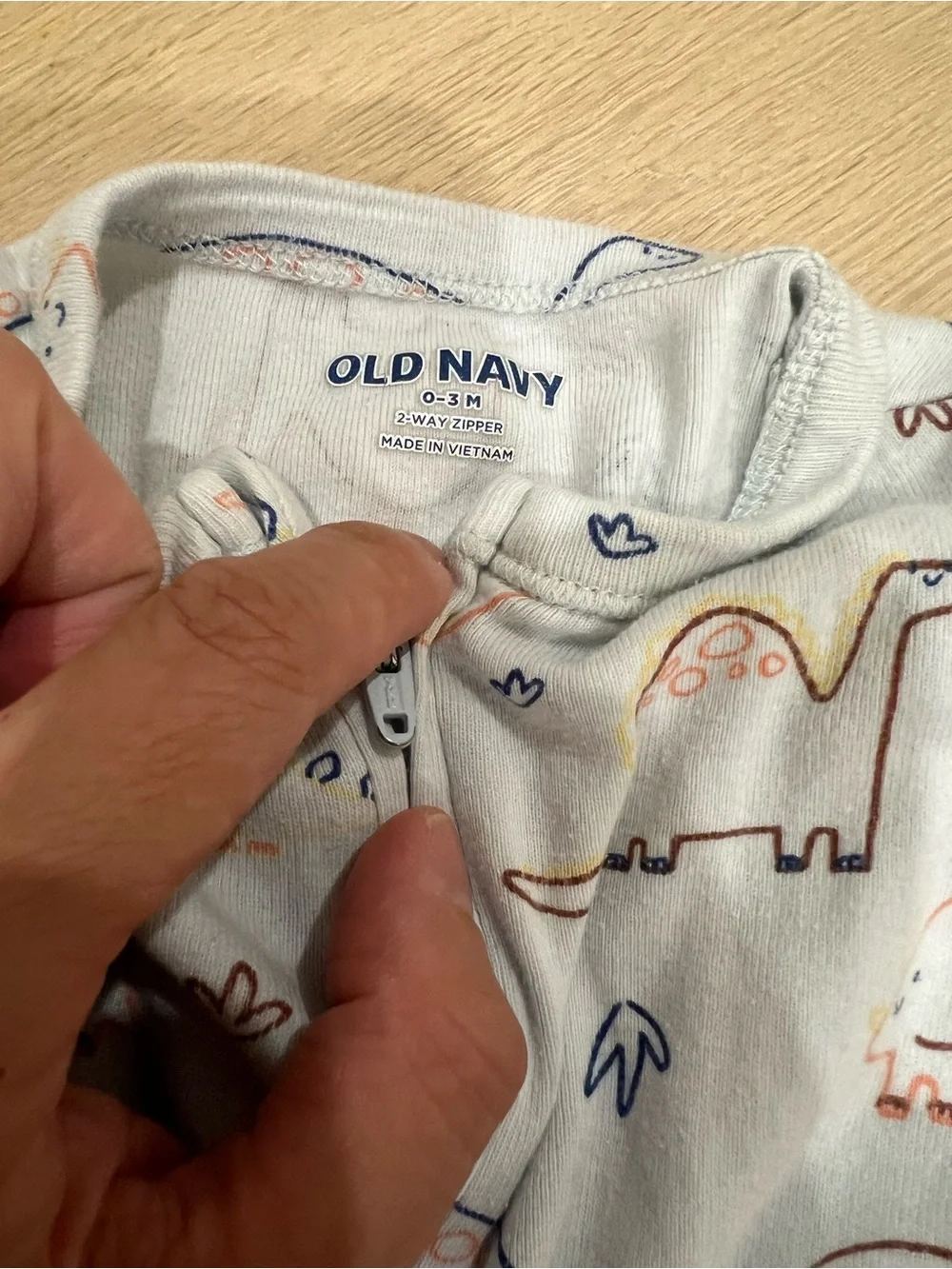 Old Navy Blue and Light Gray Kids Footie Sleepers - Floral, Animal & Farm Prints